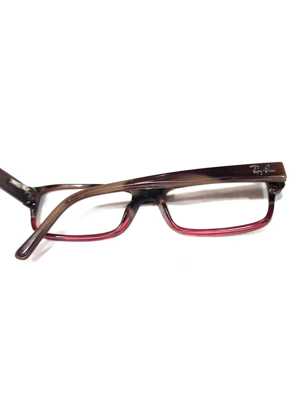 Ray Ban RB5169 5541 Brown Red Fade Rectangle Eyeglasses 54-16 140